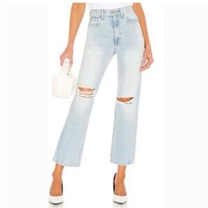 New SLVRLAKE Denim London Ankle Size 29 Heartbreak Hotel Blue Jeans High Rise